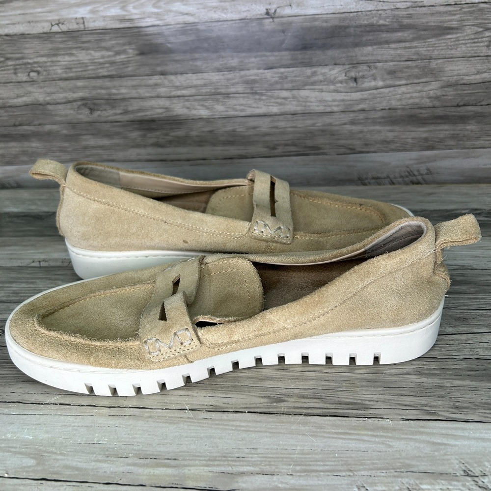 Vionic Uptown Loafers Size 8.5 Beige Tan Penny Shoes Orthotic Comfort Preppy - Picture 8 of 9
